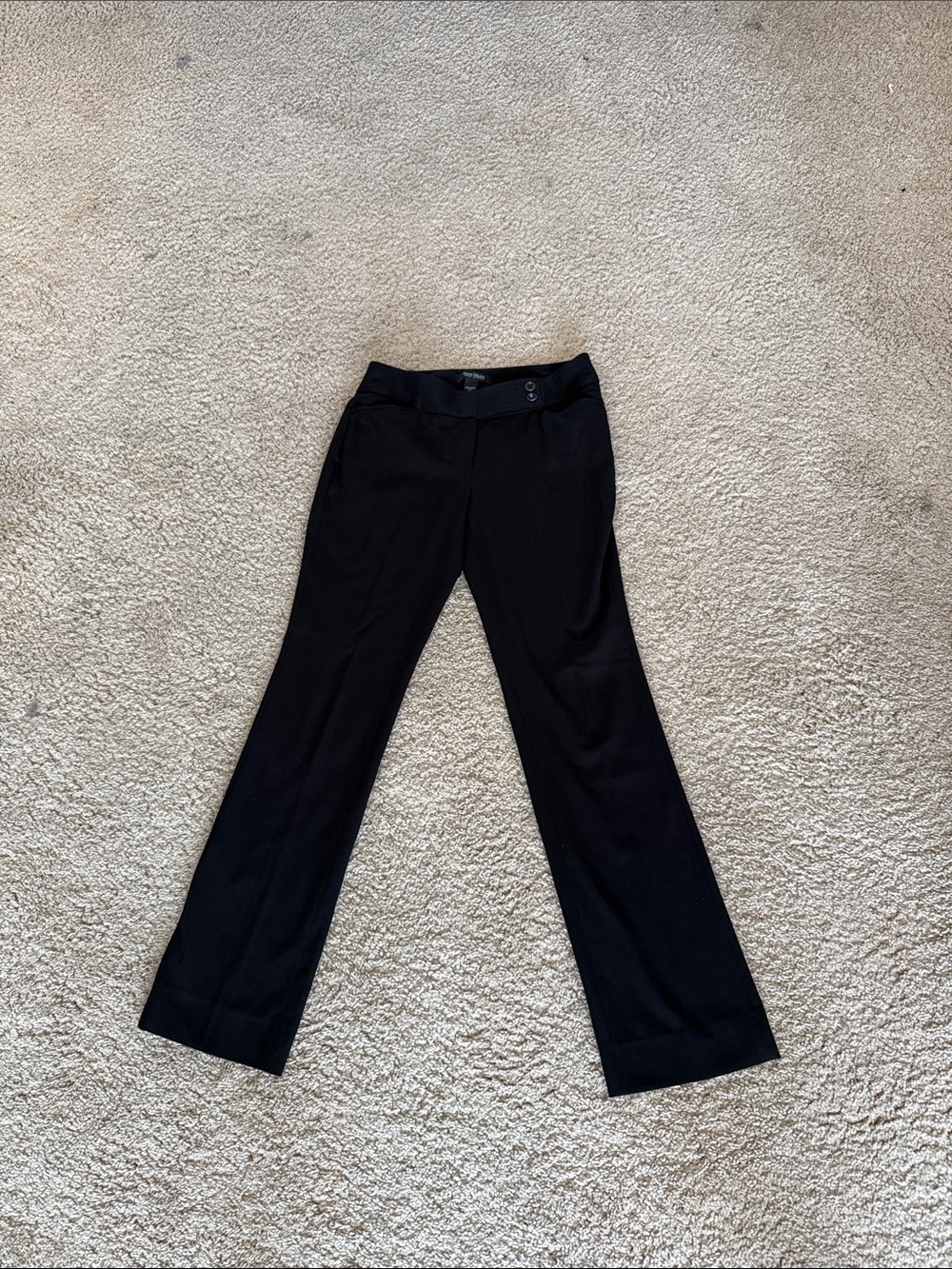White House Black Market Black Boot-Cut Work Pants
